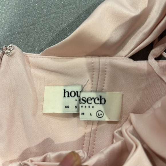 House of CB Camila Blush Pink Midi Off the Shoulder Corset Dress - Picture 13 of 13